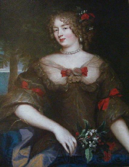 Pierre Mignard Portrait of Francoise Marguerite de Sevigne Norge oil painting art